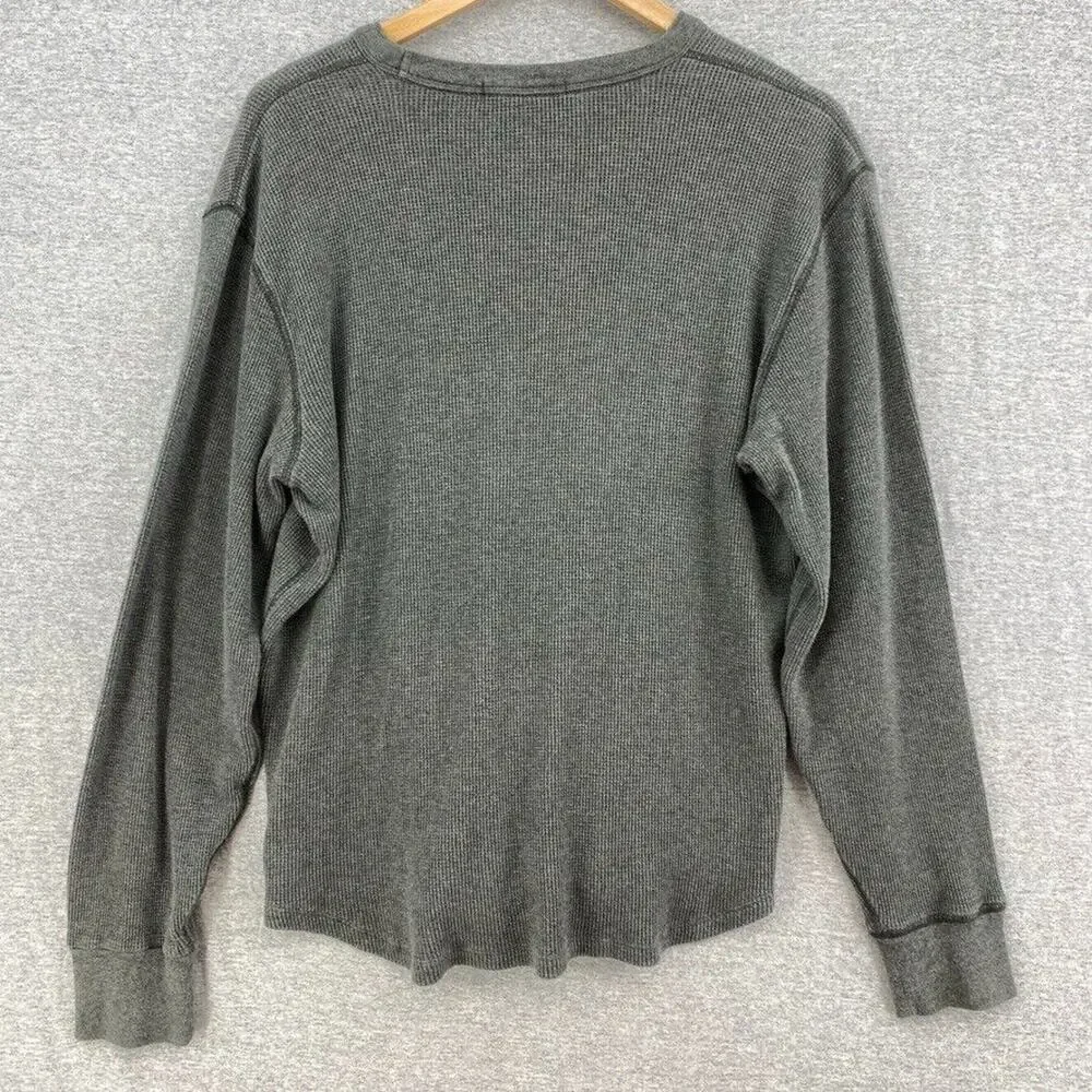 Banana Republic Sweater Mens Large Gray Long Sleeve Top Pullover Crew Neck